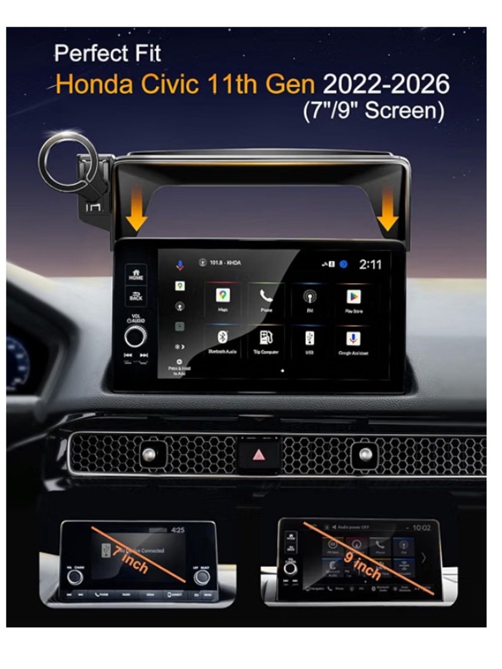 NEW! Magnetic Phone Holder for Honda Civic (2022-2026)